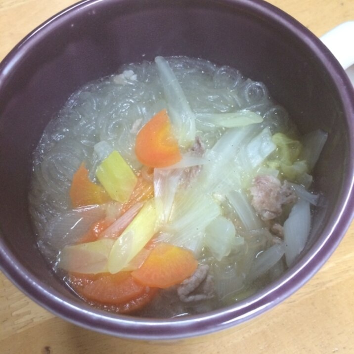 優しい味！春雨スープ(*´ｪ｀*)